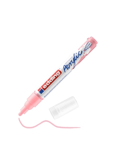 5100 Akrilik Markör Orta - Pembe - 1 Su Geçirmez Akrilik Markör - Yuvarlak Uçlu 2-3 Mm