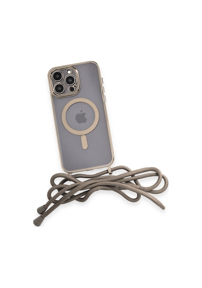 Apple iPhone Uyumlu 12 Pro Max Kılıf Divo Lazer Askılı Magsafe Kapak -