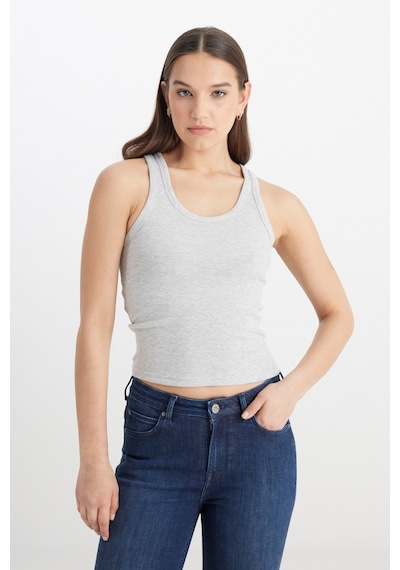 Lee Slim Fit Dar Kesim Gri Tişört L241615036
