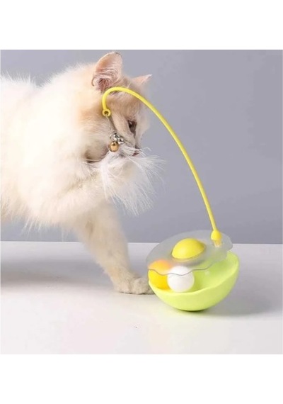 Zilli Kedi Otlu Hacıyatmaz Oyuncağı Çok Renkli