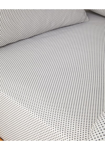 Sweet Dots Kolay Ütülenir Tek Kişilik Nevresim Takımı 160x220 Cm Koyu Gri