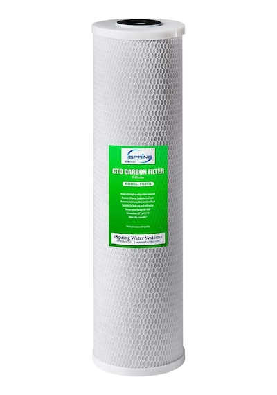 İspring Fc25b Tüm Ev Su Filtresi Yedek Kartuşu, Cto Karbon Bloğu, 20" X 4,5" Diğer