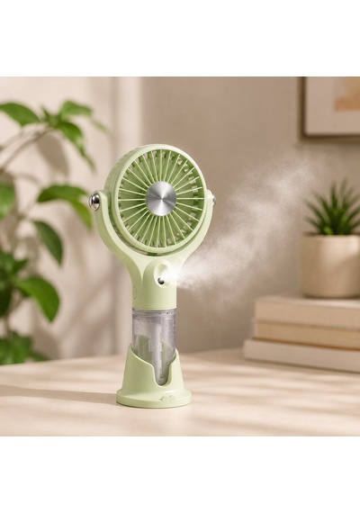 Bakgelal Usb Şarjlı Buharlı Vantilatör Taşınabilir Sprey Fan Masaüstü Ve El Tipi Soğutucu Nemlendirici 3 Kademeli