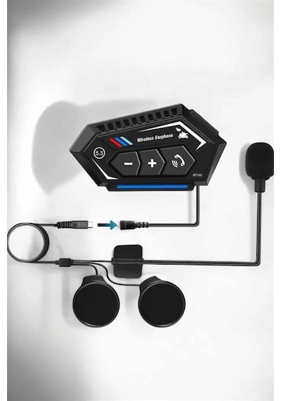 Hubrendy Kargo İnterkom Intercom Kask Kulaklık Bt22 Bluetooth Motosiklet Kulaklık 5.0 Bluetooth