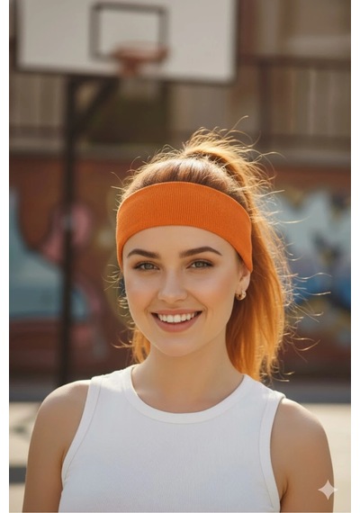 %100 Pamuklu Penye Esnek Yumuşak Spor Saç Bandı Kombin Sihirbazı Set Çok Renkli4