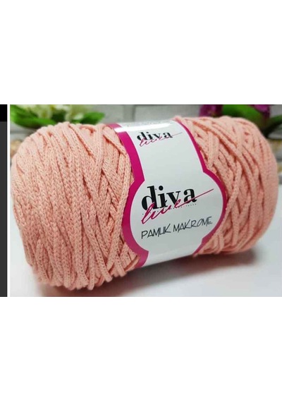 Angel Çanta Aksesuar Diva Pamuk Makrome Somon (Kalın)
