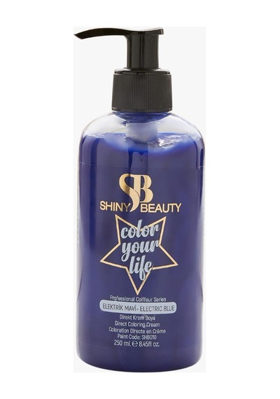 Shıny Beauty Elektrik Mavi Geçici Krem Saç Boyası 250 Ml