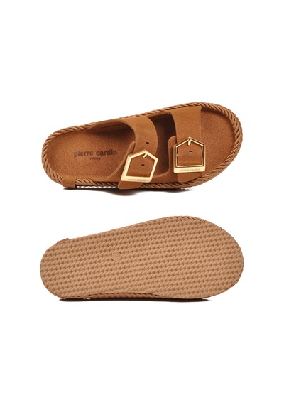 Pierre Cardin Pc-55813 Z Taba Kadın Terlik