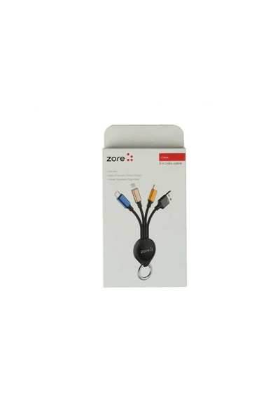 Xemu Siyah Oks 3 İn 1 Usb Kablo
