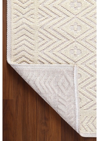 2 Li Bukle Banyo Takımı Banyo Tekstili/modern/doğal/sade/şık Kaymaz Taban -1068 Krem