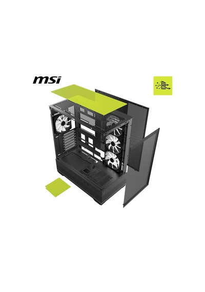 Mag Pano 110r Pz Temperlı Cam 3x120mm 1x120mm Argb Fan Atx Panoramık Gamıng Bılgısayar Kasası