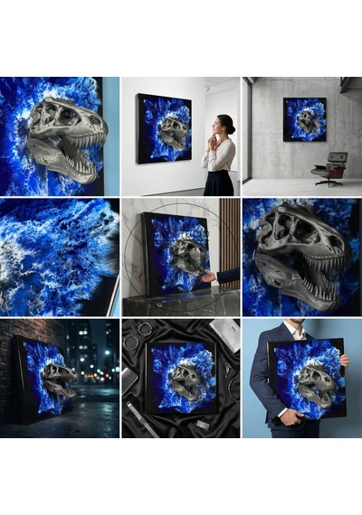 3d T-rex Kafatası Mavi Epoksi Duvar Tablosu, El Yapımı Heykelsi Sanat Eseri, 35x35 Cm, Modern & Statement Tasarım 35 x 35 CM 3d T-rex Kafatası Mavi Epoksi Duvar Tablosu, El Yapımı Heykelsi Sanat Eseri, 35x35 Cm, Modern & Statement Tasarım 35 x 35 CM