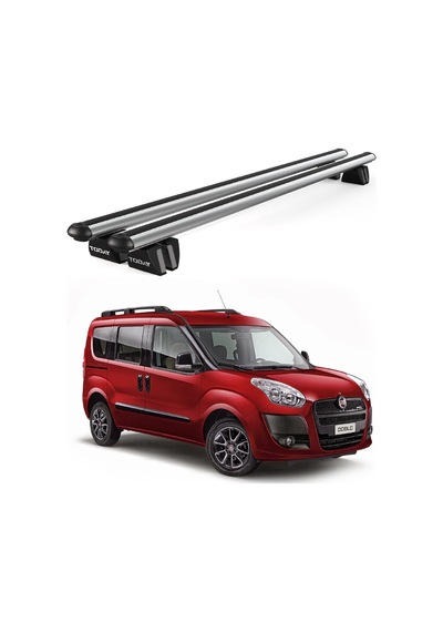 Pençe Fiat Doblo 2010-2022 Uyumlu Gri Ara Atkı 135cm Port Bagaj Tavan Barı