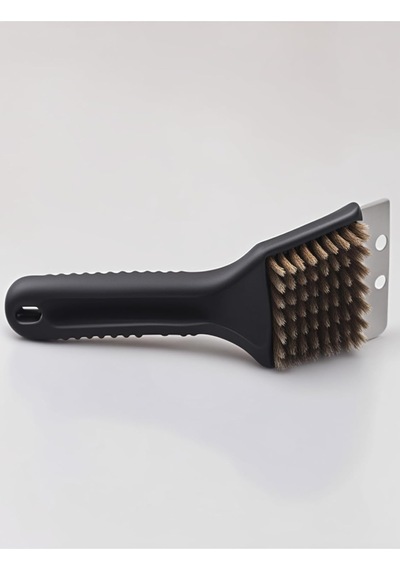 Lexroo Paslanmaz Çelik Mangal Temizlik Fırçası Ergonomik Saplı 2 Si 1 Arada Barbekü Izgara