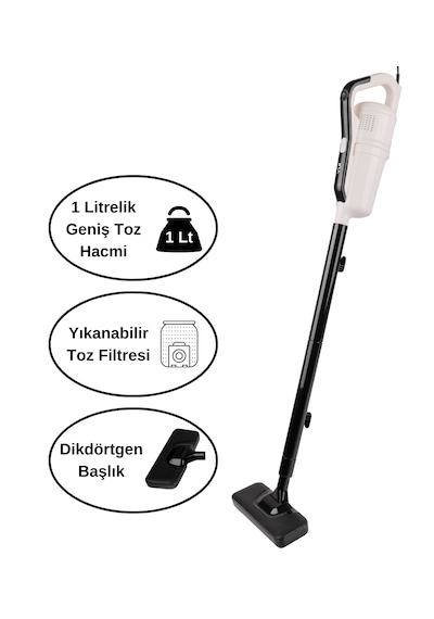 Yui VC-90 Toz Torbasız Kablolu Kablolu Dikey Süpürge
