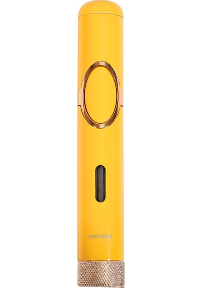Parmida Tek Torch Pürmüz Delicili Sarı Metal Puro Çakmağı - Tr9520