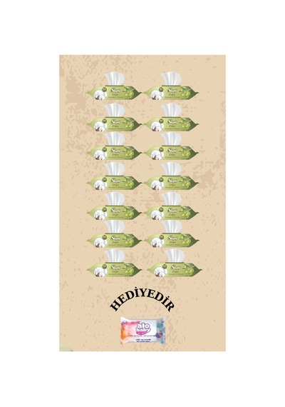 Sleepy Sensitive Zeytinyağlı Islak Havlu 90'lı 14 Paket