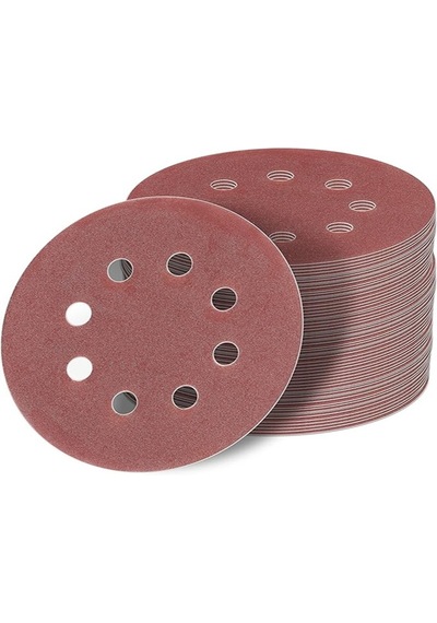 Venoa 125 Mm Cırt Zımpara Kağıdı 10 Adet 8 Delikli Disk, Ahşap & Metal Uyumlu - 320 Kum
