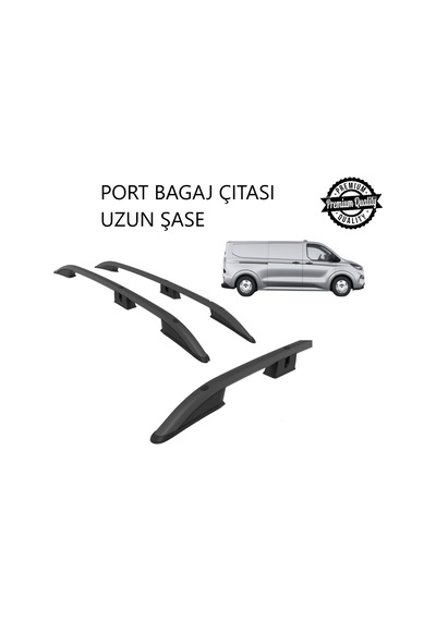 Transit Custom Van Uzun Şase 2025 2026 2027 Portbagaj Tavan Çıtası Siyah