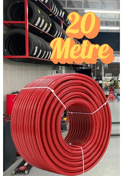 40 Metre Kompresör Hava Hortumu 8 Mm Termo Hortum Kırmızı Thermo Hortum Basınca Dayanıklı Hortum