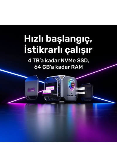 Raxius MP M1A-İ9-3080-129H001 i9-12900H 16 GB 512 GB SSD RTX3080 Free Dos Mini Pc