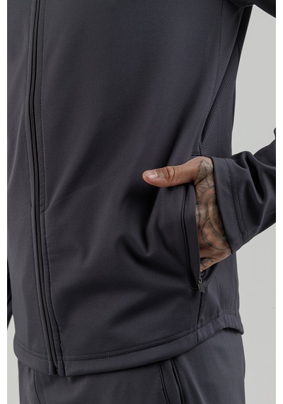 Airlife Power 22 Cr Line Tam Boy Fermuarlı Erkek Kapüşonlu Sweatshirt Smoked Füme