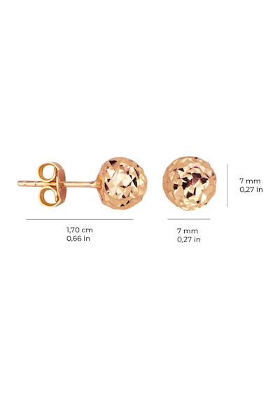 14 Ayar 7 Mm Altın Top Küpe 2,10 Gr-5983 53910844