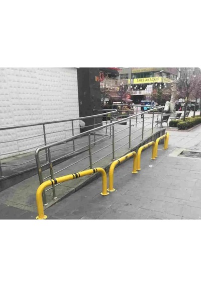 3'lü Otopark Yüksek Araç Stoperi, Bariyer Seti 150x40 Cm