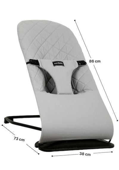 Merfbaby Oyuncaklı Ana Kucağı  - Taşıma Çantalı - Gri