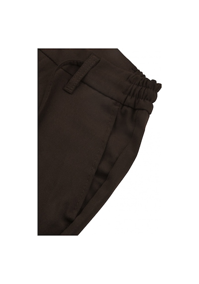Deepsea Erkek Koyu Kahve Likralı Beli Lastikli & İpli Dar Kesim Şık Kumaş Pantolon 2600572