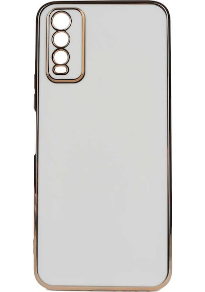 Vivo Y20s Kılıf Tchs Bark Kapak - Beyaz Beyaz
