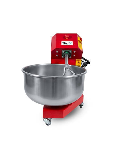 Chefx Hamur Yoğurma Makinesi - 25 Kg Un İle 35 Kg Hamur Kırmızı