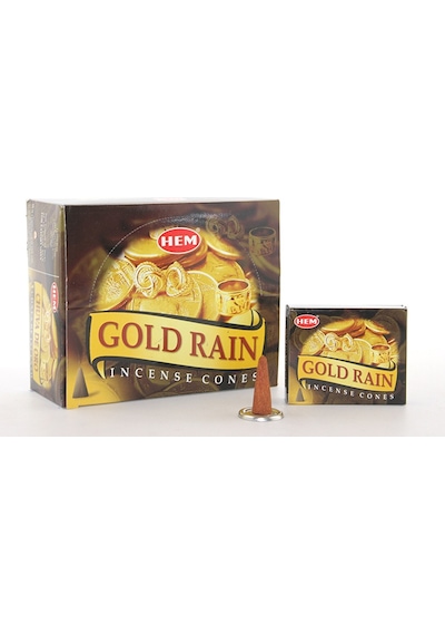 Gold Rain Aromalı Konik Tütsü Açık Bej