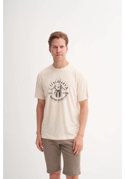 Cazador Erkek T-shirt 4179-29209 Bej
