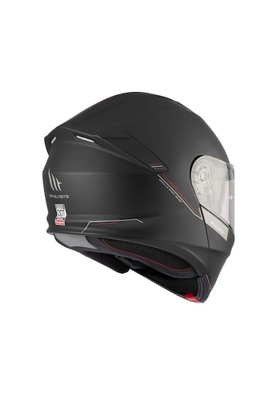 Mt Genesis Sv Solid A1 Mat Çene Açılır Kask Siyah Siyah