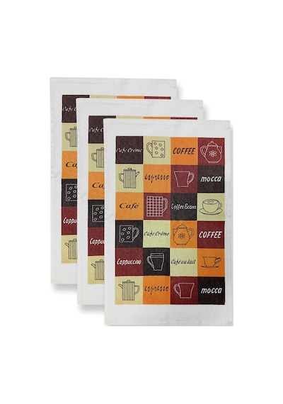 En Güzel Mutfak Havlusu Modeli 3'lü Cafe Espresso