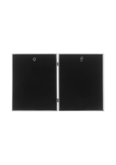 Frames Antik Pewter 8 X 10 Hinged Double Picture Frame Boncuk Border Tasarım