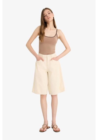 Defacto Coool Normal Bel Kısa Paça Gabardin Bermuda Şort F3133ax25hser105 Ekru Defacto Coool Normal Bel Kısa Paça Gabardin Bermuda Şort F3133ax25hser105 Ekru
