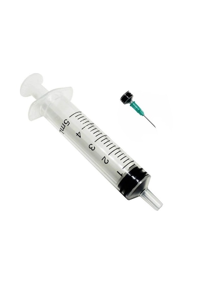 Ayset - 5 Ml 3 Parça Yeşil İğneli Enjektör 225 Adet