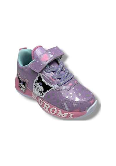 Cakgo Kuromi 725-26 Simli Parlak Deri Anatomik Kız Çocuk Sneaker Lila Pembe 26-30 LILA