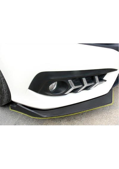 Honda Civic Fc5 Ön Tampon Flap Lip Siyah Piano Black Çıkıntılı