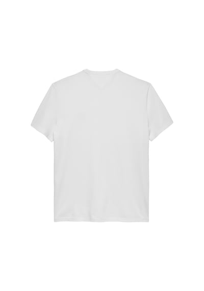 Tommy Hilfiger Tjm Reg Badge Tee Ext Erkek Beyaz T-shirt - Dm0dm20322