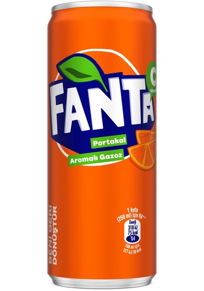 Fanta Portakal Aromalı Gazoz 250 Ml X 24 Adet
