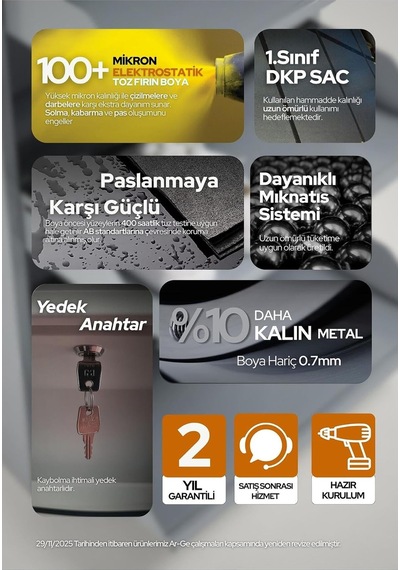 Tr Kilitli 5'li Metal Ayakkabılık - Siyah Genel Tr Kilitli 5'li Metal Ayakkabılık - Siyah Genel