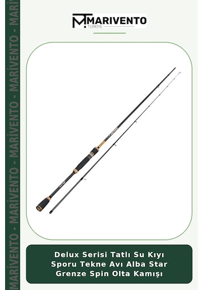 Delux Serisi Tatlı Su Kıyı Sporu Tekne Avı Alba Star Grenze Spin Olta Kamışı 240cm 1-8gr
