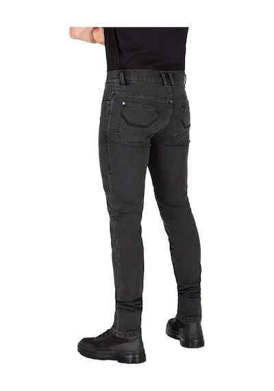 Knox Colton Slim Korumalı Denim Motosiklet Pantolonu Koyu Gri