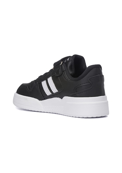 Günlük Unisex Çocuk Sneaker Bağcıklı Ve Cırtlı Hafif Kaymaz Taban Rahat Spor Ayakkabı 100 Siyah- Beyaz