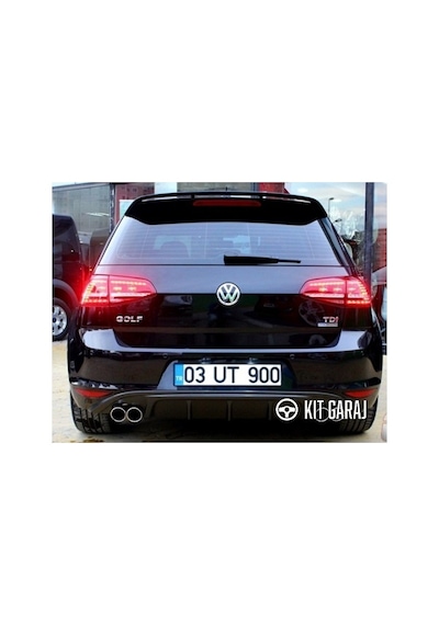 Volkswagen Golf 2012-2017 Parlak Siyah Difüzör Plastik Boyalı