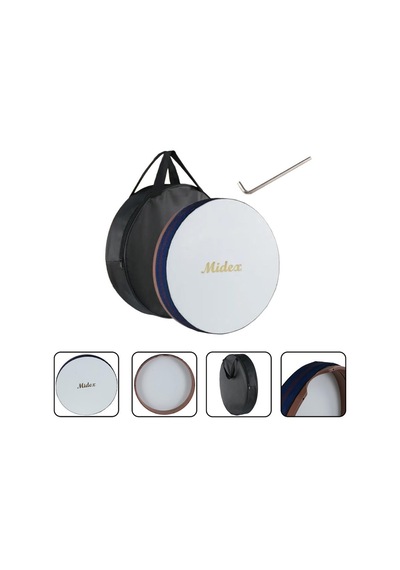 Midex Br-410x 10'lu Bendir Def Toptan Paket Akort Ayarlı El Tutma Oyuklu Çantalı