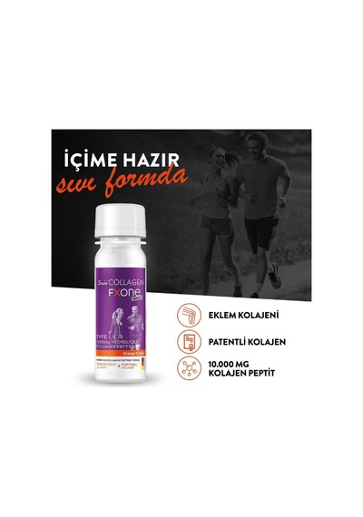 Suda Collagen Collagen Fxone Shot Orange 40 Ml X 30 Shot - Portakallı 2 Adet